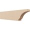 Ekena Millwork 2in. W x 4in. H x 16in. L Moab Woodgrain TimberThane Rafter Tail, Primed Tan RFTUR02X04X16MOARCPR - alternate 1